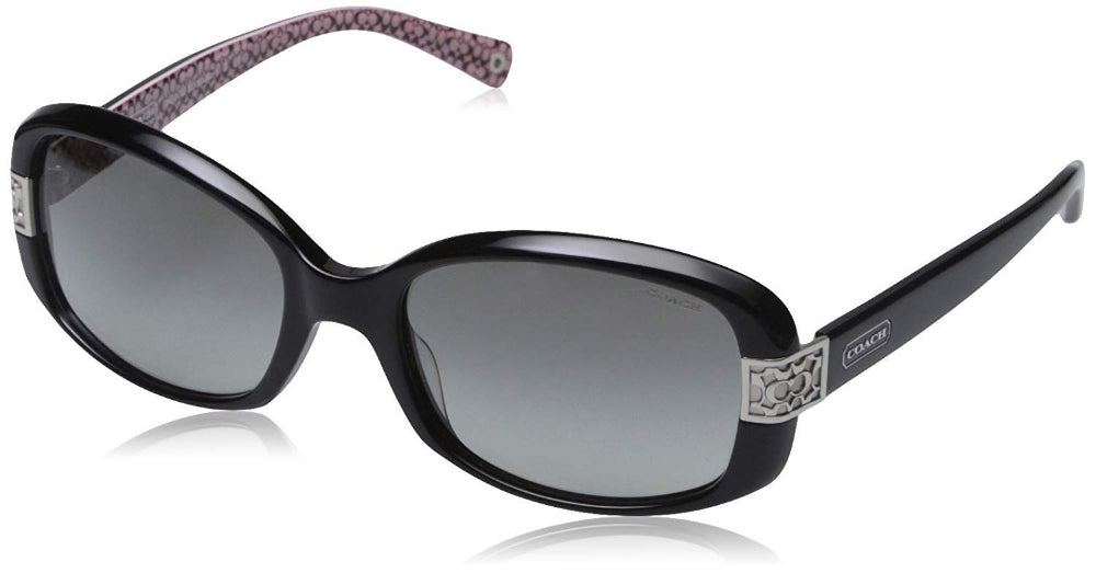Coach HC8003-503411 Sunglasses LILLIAN BLACK w/GREY GRADIENT 55mm