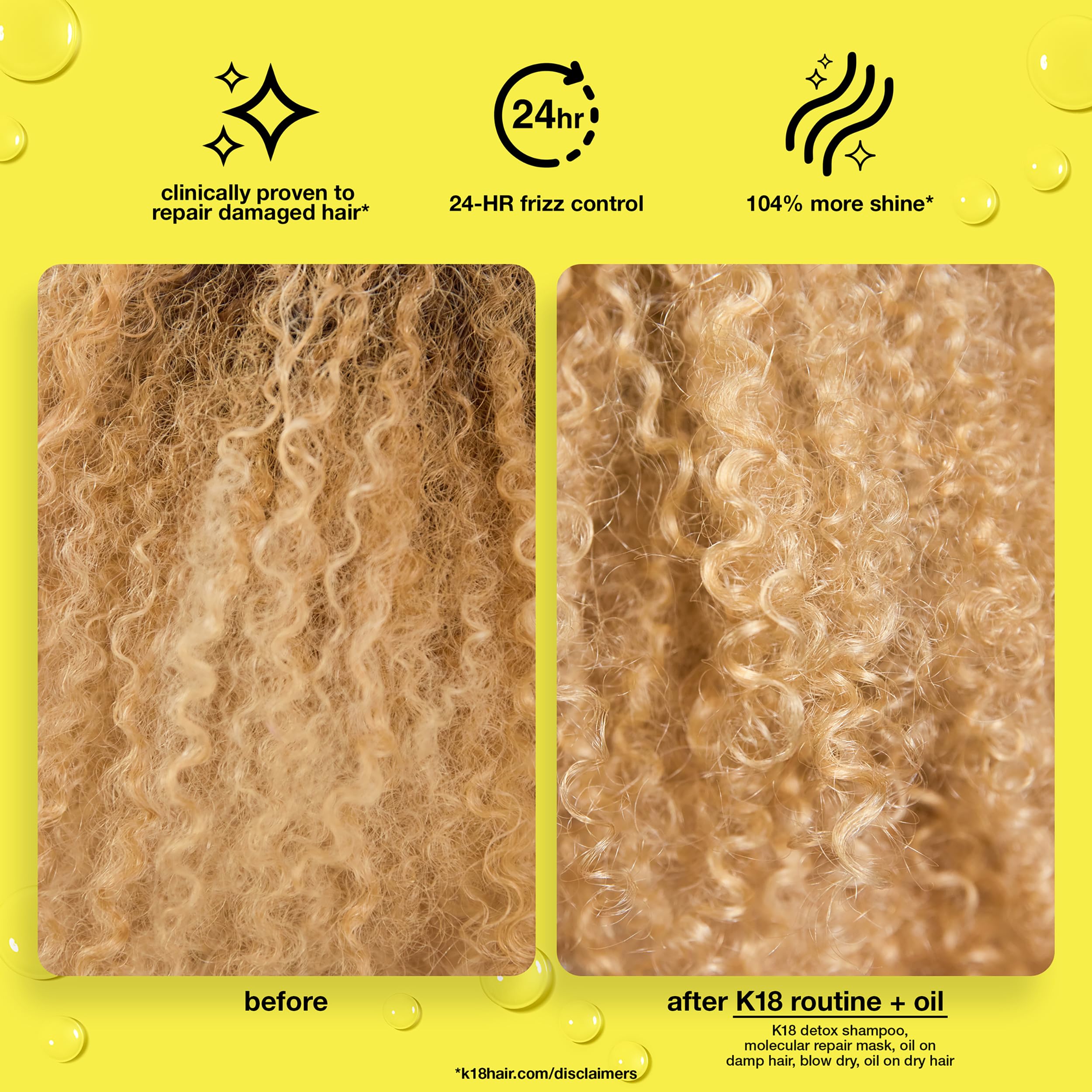 K18 Biomimetic Hairscience Mini Molecular Repair Hair Oil 0.34 oz / 10 mL